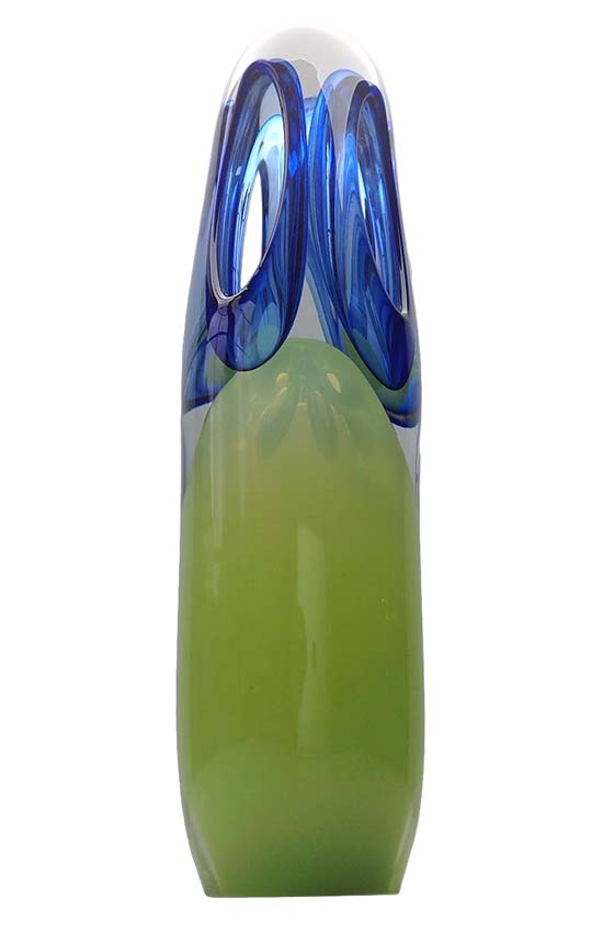 Kristalglazen 3D Bluebel Urn Blue or Green (0.36 liter)